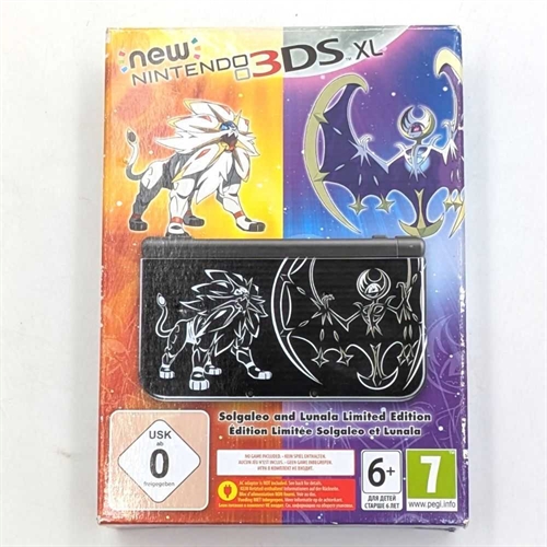 New Nintendo 3DS XL - Solgaleo and Lunala Limited Edition - Konsol - SNR QEF106114687 (B Grade) (Genbrug)
